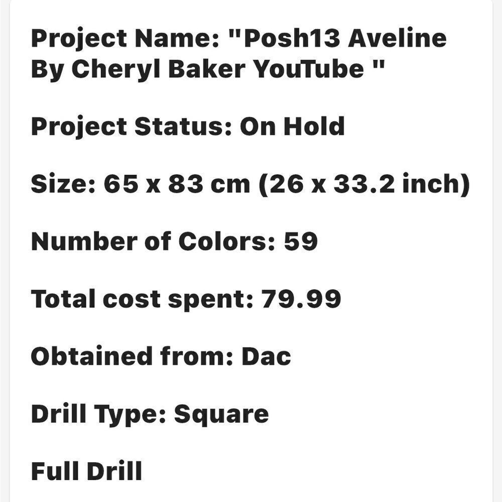 Diamond Painting Aveline! - Picture 2 of 5